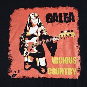 Popa Chubby Galea Shirt XL Black Double Sided Vicious Country Tour 2008